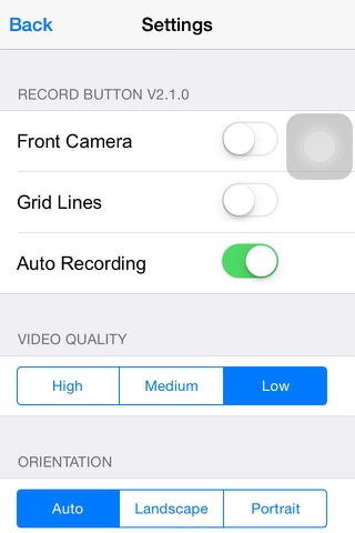 Record Button - One Touch Video Capture screenshot 3