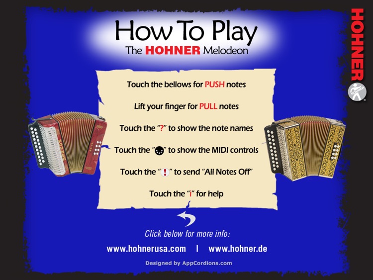 Hohner MIDI Melodeon - Two-Row Button Accordion MIDI Controller screenshot-4