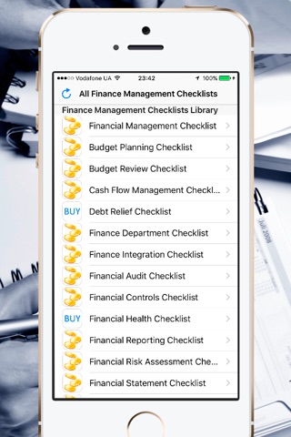 All Finance Management Checklists screenshot 2