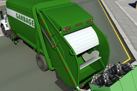 Garbage Truck Driving parking 3d simulator Game screenshot 4