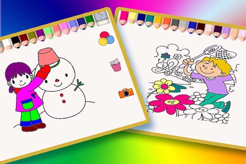 Children's Colouring Books - Drawing & Doodle Four Seasons in Preschool & Kindergarten screenshot 2