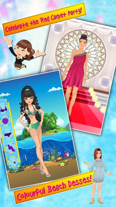 How to cancel & delete Super Star Girl Party Dress Up - Pool, Formal, Beach parties and Red Carpet Fashion Show Game from iphone & ipad 3