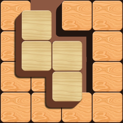 Wooden Block Fall Showdown - tile match puzzle icon