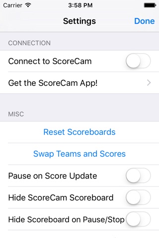 Scoreboard Remote for ScoreCam screenshot 2