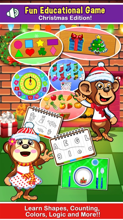 Puzzle Games for Preschool Toddler Kids - little educational christmas salon games!