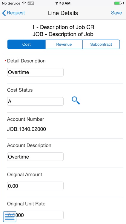 Change Request Entry Smartphone for JDE E1