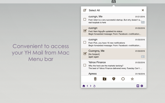 MailTab Pro  for Yahoo