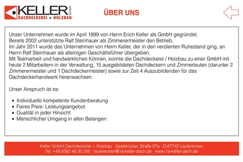 Keller GmbH Dachdeckerei + Holzbau screenshot 2