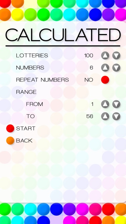 Calculated - Lotto Number Generator