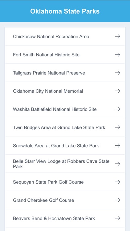 Oklahoma State Parks & National Parks