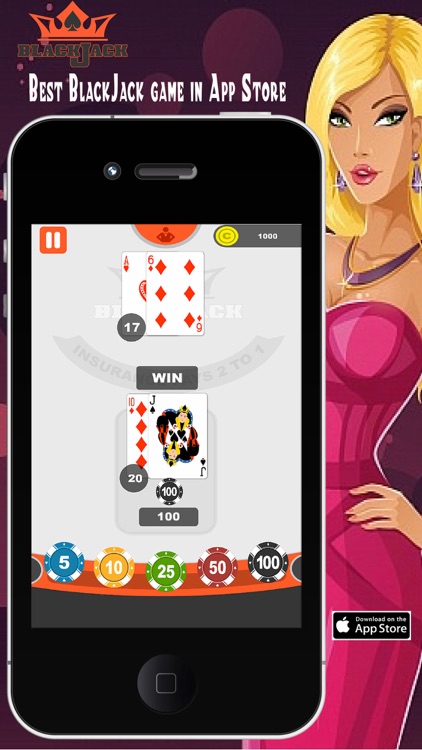 Blackjack : Blackjack Free, Blackjack 21 pro screenshot-0