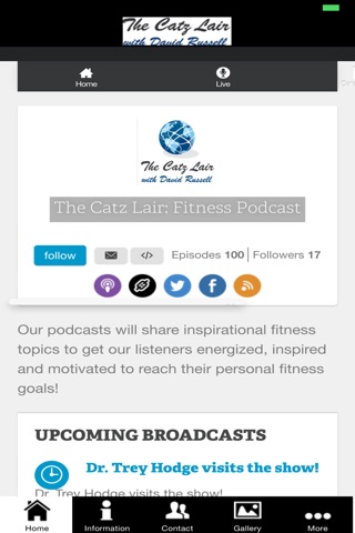 Catz Lair Fitness Radio Show screenshot 3