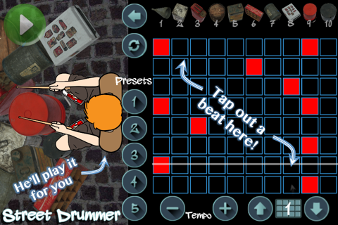 Street Drummer - the bucket drum pad beatmaker for drumming with junk drums screenshot 2