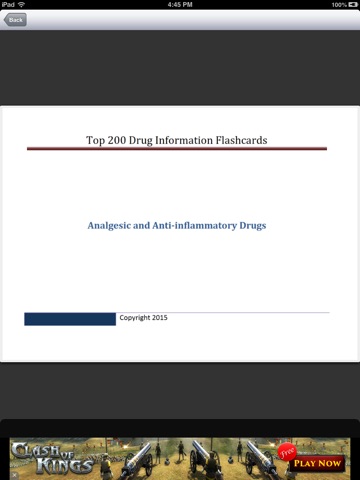Drug Information Flash Cards Lite for iPad screenshot 3