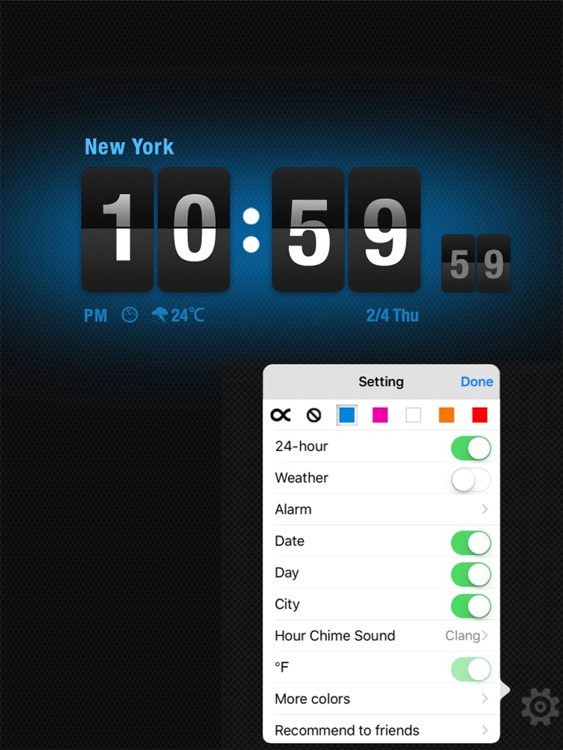 Flip Clock Clock screenshot-4