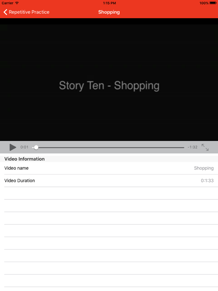 BSL Level 1 Receptive practice