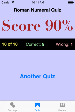 Roman Numerals Quiz screenshot 4