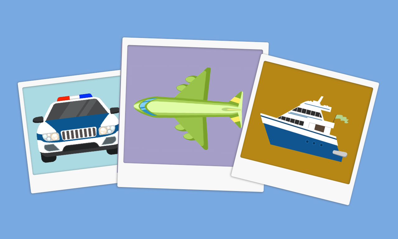 Transport Flashcards For Kids