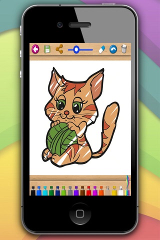 Paint cats lovely kittens coloring book - Premium screenshot 3