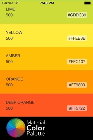Material  Color Palette screenshot 2