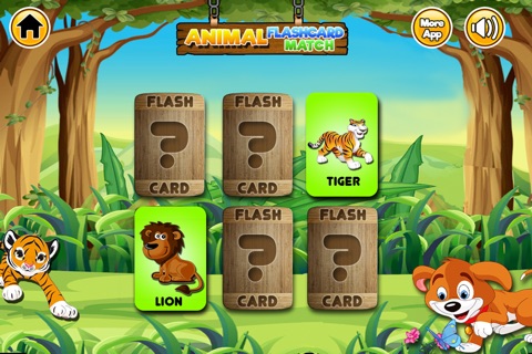 Animal Flashcard Match Puzzle Game For Toddlers screenshot 3