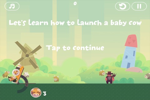 Baby Cow Launcher - Shoot in the Sky screenshot 4