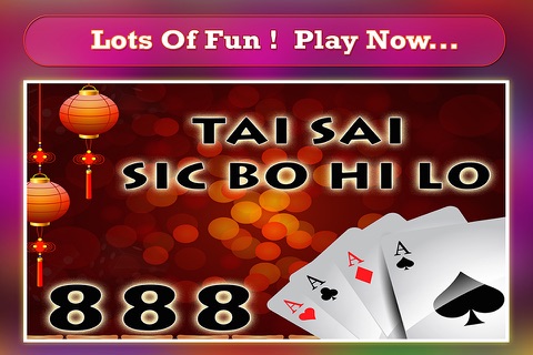 Tai Sai HiLo 888 - Las Vegas Free Dice screenshot 4