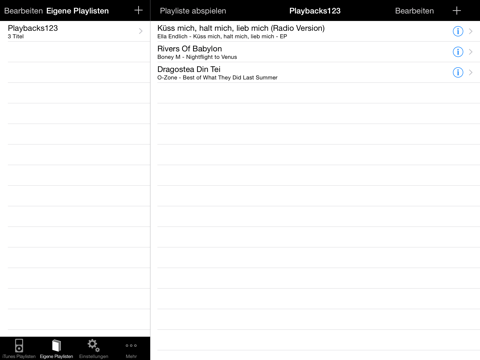 Playbacks123 MP3 Player Plus screenshot 2