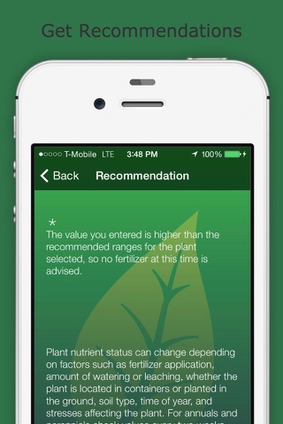 Plant Nitrogen Recommendations screenshot 3