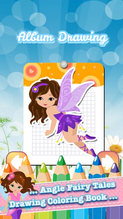 My Little Angle Fairy Tales Drawing Coloring Book - cute caricature art ideas pages for kids