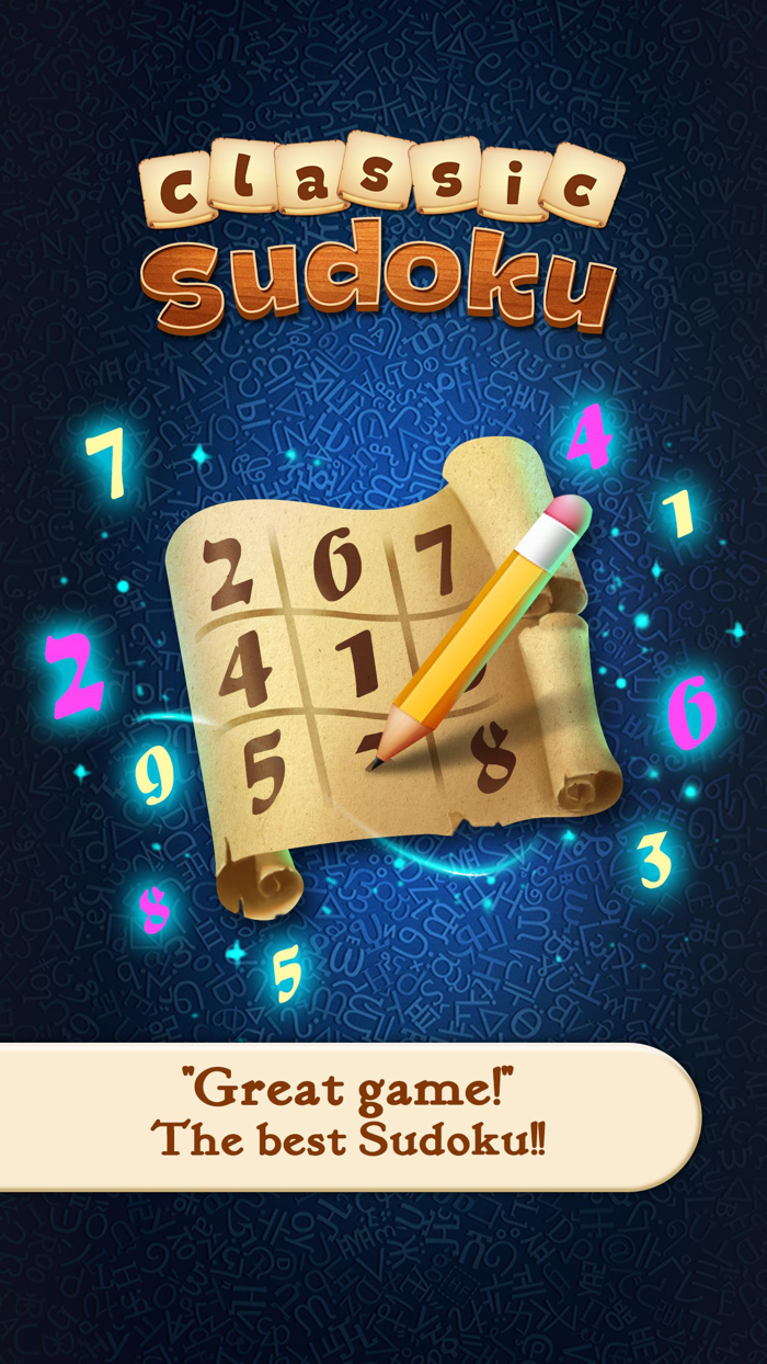 Classic Sudoku -- Trivia word game of merged or clash tiny swing wheel