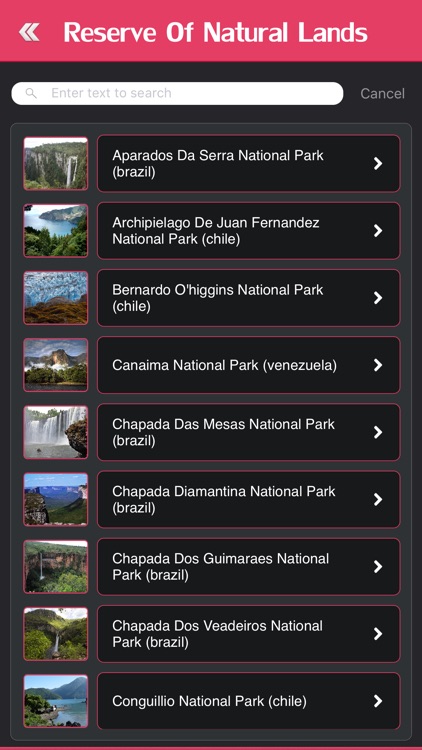 Reserve of Natural Lands In South America
