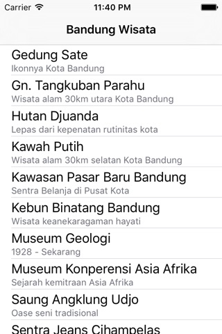 Bandung Wisata screenshot 2