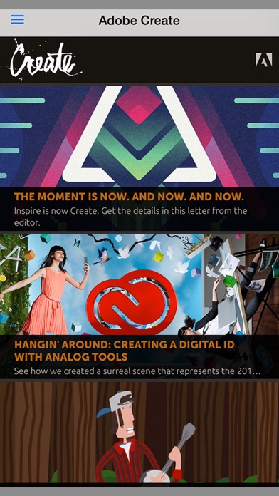 Adobe Create Magazine Screenshot on iOS