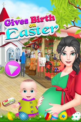 Gives Birth On Easter baby girls games screenshot 2