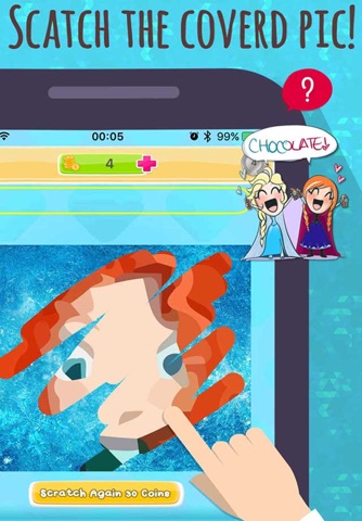 Junior Quiz : Scratch Guess Snow Blur for Movie TV Cartoon Character screenshot 3