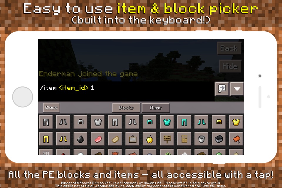 PE Mods - Custom Keyboard for Minecraft Pocket Edition screenshot 2