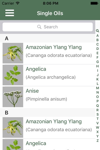 Reference Guide for Essential Oils screenshot 2