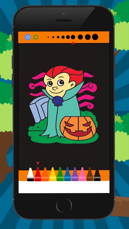 Halloween Coloring Book for Kid Games screenshot-4