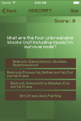 Trivia For Minecraft PE screenshot 2