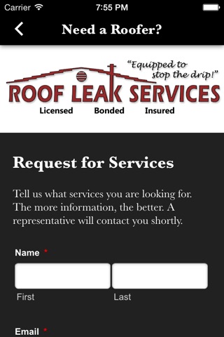 Roof Leak Services screenshot 3