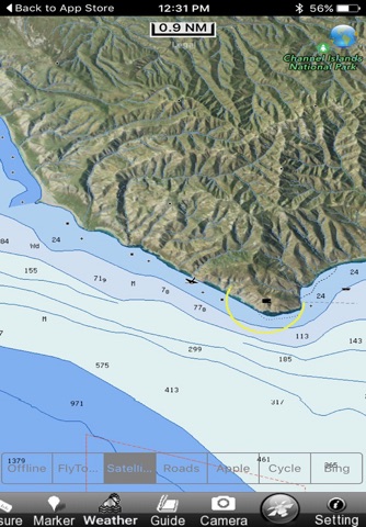 Channel Islands NP GPS charts screenshot 2