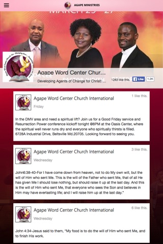 Agape Word Center screenshot 2