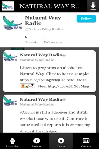 NATURAL WAY RADIO screenshot 2