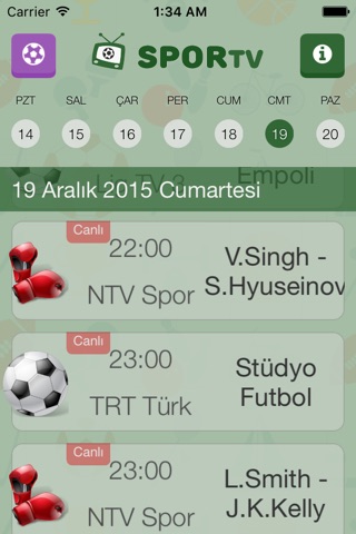 SporTV screenshot 3