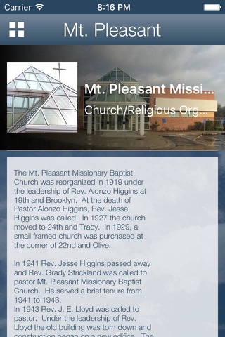 Mt Pleasant Baptist Church screenshot 3