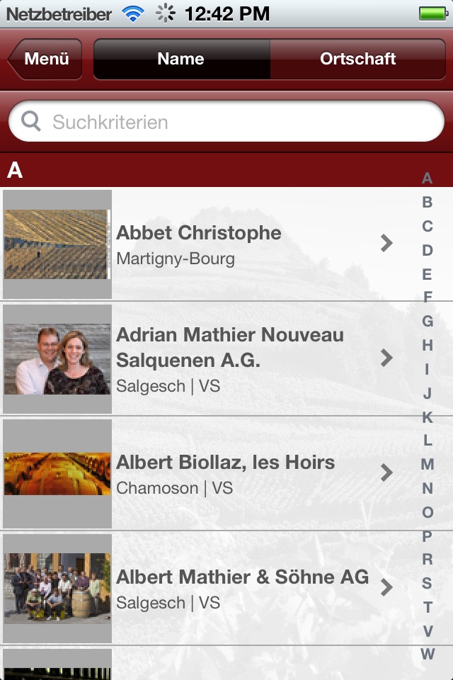 Les Vins du Valais screenshot 4