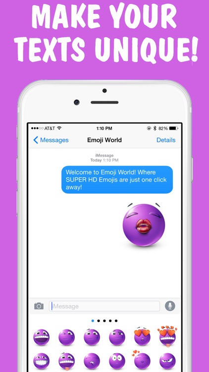 Purple Text Smileys Keyboard - New Emojis & Extra Emojis by Emoji World