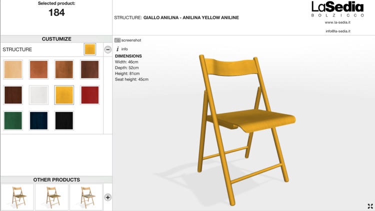 La Sedia 3D Configurator
