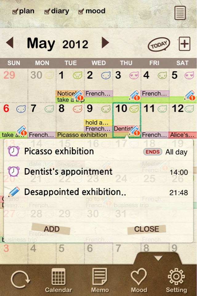 Real Diary Lite screenshot 2